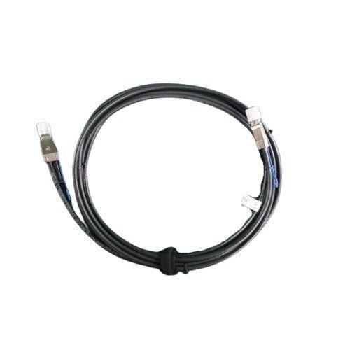 DELL 470-ABDR Serial Attached SCSI (SAS) cable 2 m 12 Gbit/s Black, Metallic - Image 1