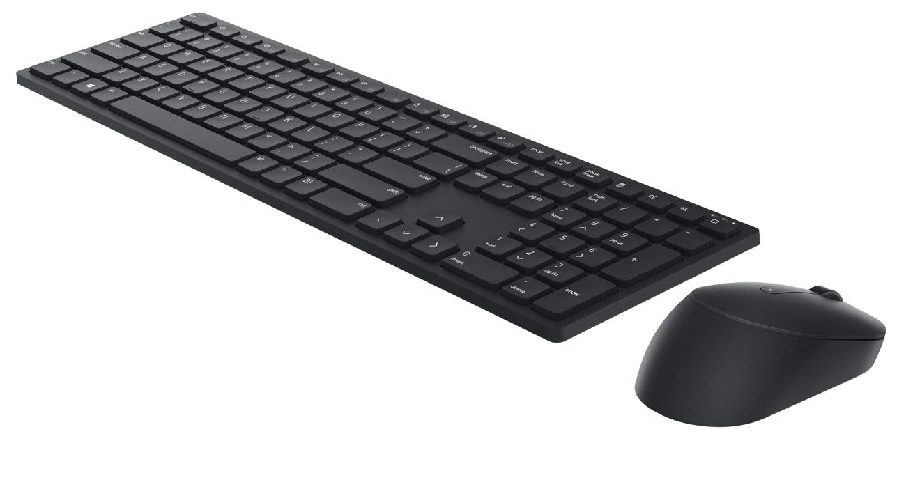 DELL Pro Wireless Keyboard and Mouse - KM5221W Full-size (100%) Wireless RF Wireless QWERTY Black Mouse included - Image 1