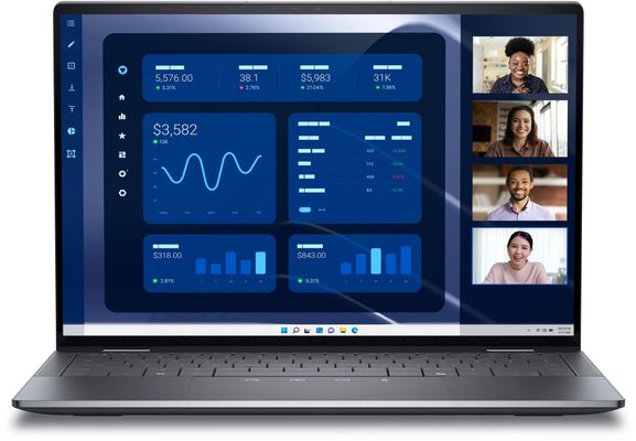 DELL Latitude 9450 2-in-1 Intel Core Ultra 7 165U Hybrid (2-in-1) 35.6 cm (14") Touchscreen Quad HD+ UK English 16 GB LPDDR5x-SDRAM 512 GB SSD Wi-Fi 7 (802.11be) Windows 11 Pro Grey