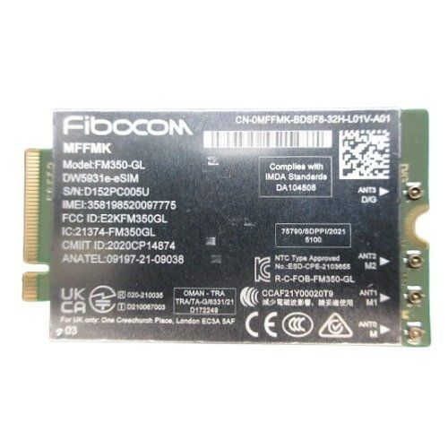 DELL DW5931E Internal WWAN 1250 Mbit/s - Image 1
