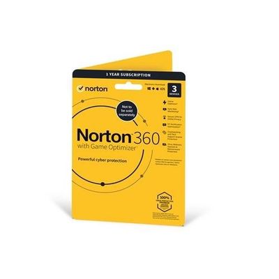 Norton 360 with Game Optimizer 2022. Antivirus software for 3 Devices.
