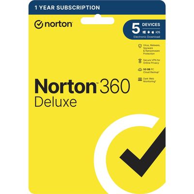 NORTON 360 DELUXE 1X 5 DEVICE