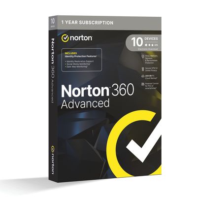 NORTON 360 ADVANCED 1X 10 DEVICE