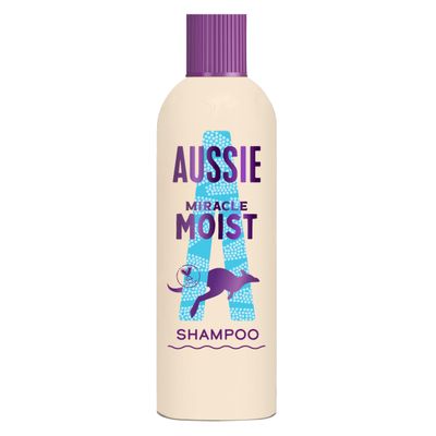 Aussie Miracle Moist Shampoo 300ml. Moisture-Quenching Formula to Revive Dry Hair - Thumbnail 2