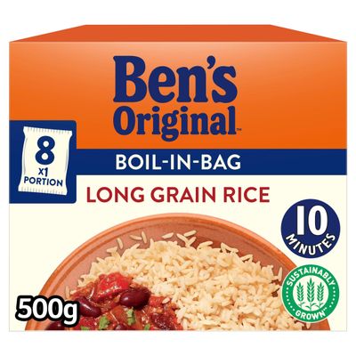 Bens Original Boil In Bag Long Grain Rice 8 x 62.5g - Thumbnail 2