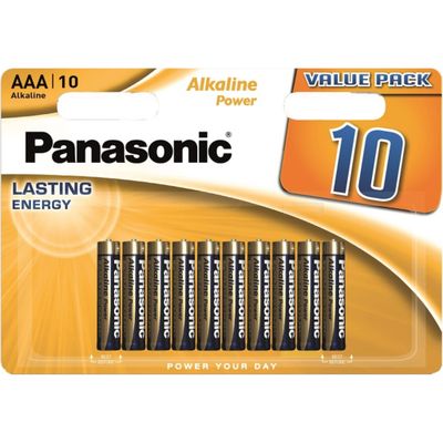 Panasonic Bronze Power AAA Alkaline Batteries (Pack 10) - LR03APB/10BW