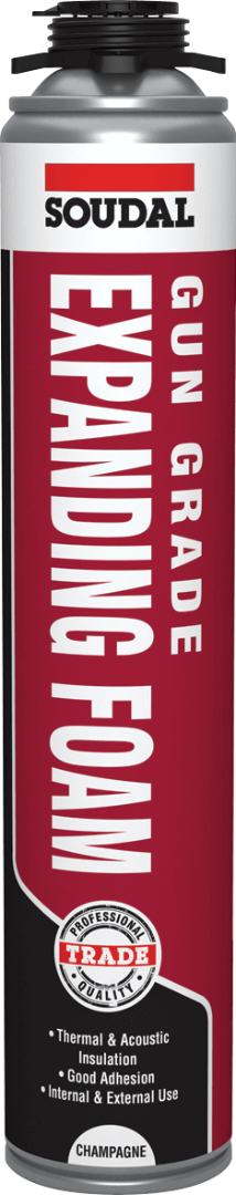 Soudal Gap Filler Expanding Foam Gun Grade High Insulation 750ml - Image 1