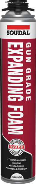 Soudal Gap Filler Expanding Foam Gun Grade High Insulation 750ml