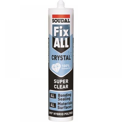 Soudal Fix All Crystal Sealant & Adhesive 290ml Clear