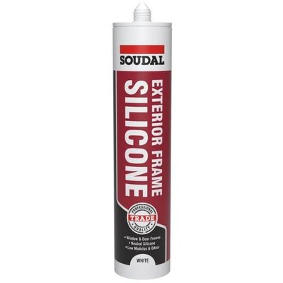 Soudal Exterior Frame Silicone Brilliant White 270Ml cartridge 24