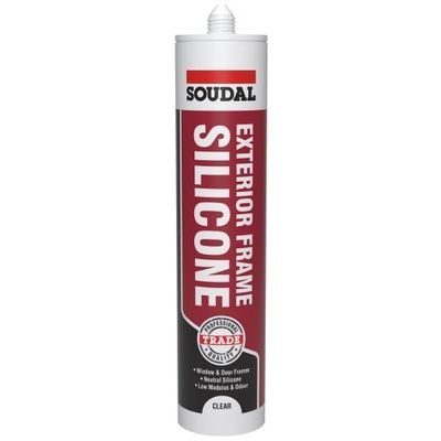 Soudal Exterior Frame Silicone Clear 270Ml cartridge 24