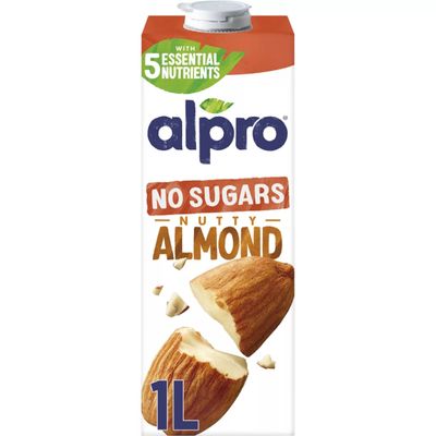 Alpro Almond No Sugar Long Life Dairy Free Drink 1L