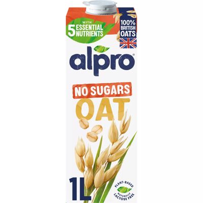 Alpro Oat No Sugar Long Life Dairy Free Drink 1L
