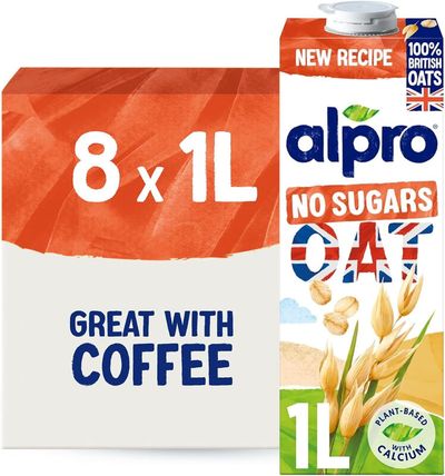 Alpro Oat No Sugars 1 Litre (Pack of 8) 80006138