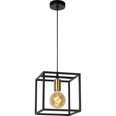 Lucide Ruben pendant light, black, metal, 1-bulb - Thumbnail 2