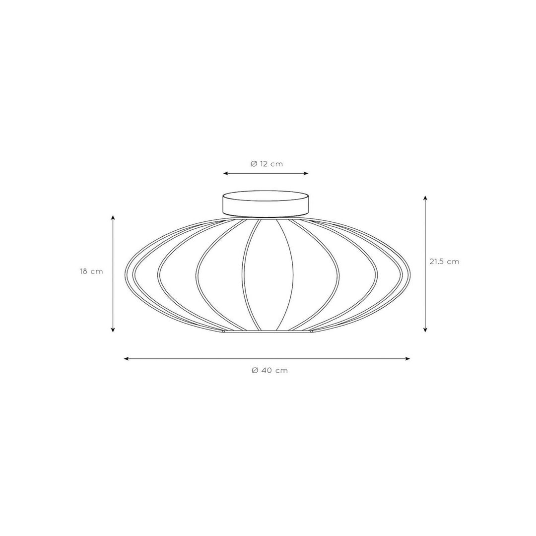 Lucide Corina ceiling light, black, Ø 40 cm, E27 - Image 1