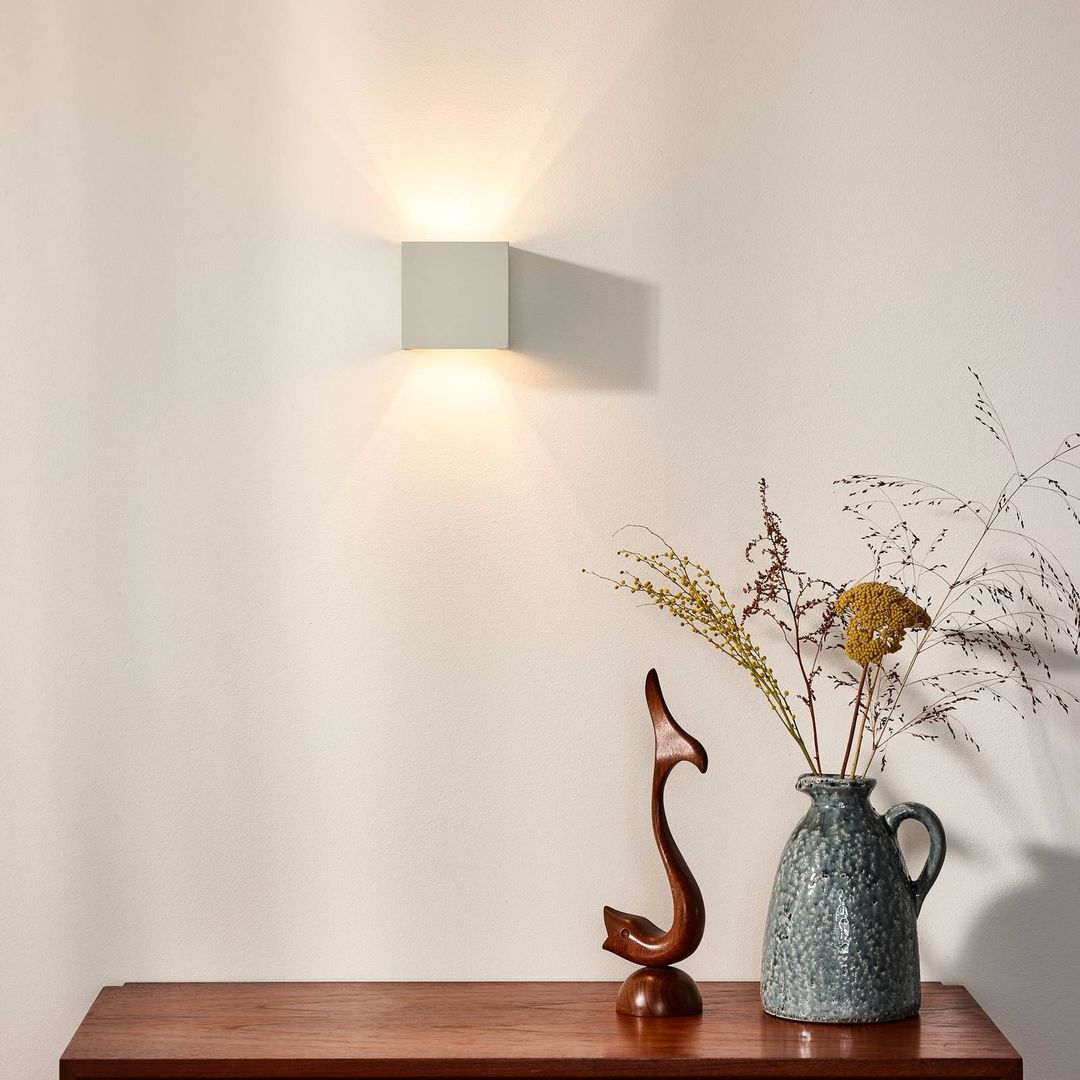 Lucide XIO wall light, white, 10 x 10 cm, metal, up/down, G9 LED - Image 1