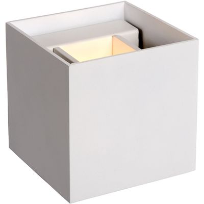 Lucide XIO wall light, white, 10 x 10 cm, metal, up/down, G9 LED - Thumbnail 2