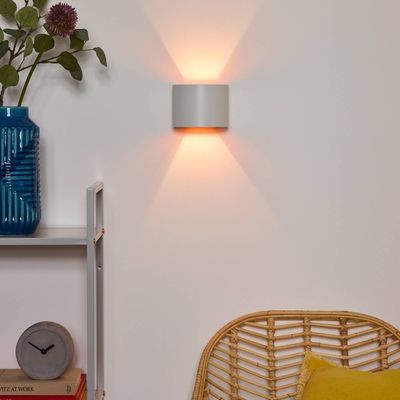 Lucide Xio wall light, width 13 cm, white