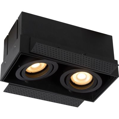 Lucide Trimless recessed spotlight, 2-bulb, black - Thumbnail 2