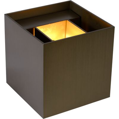 Lucide XIO wall lamp, antique brass, 10 x 10 cm, metal up/down G9 LED - Thumbnail 2