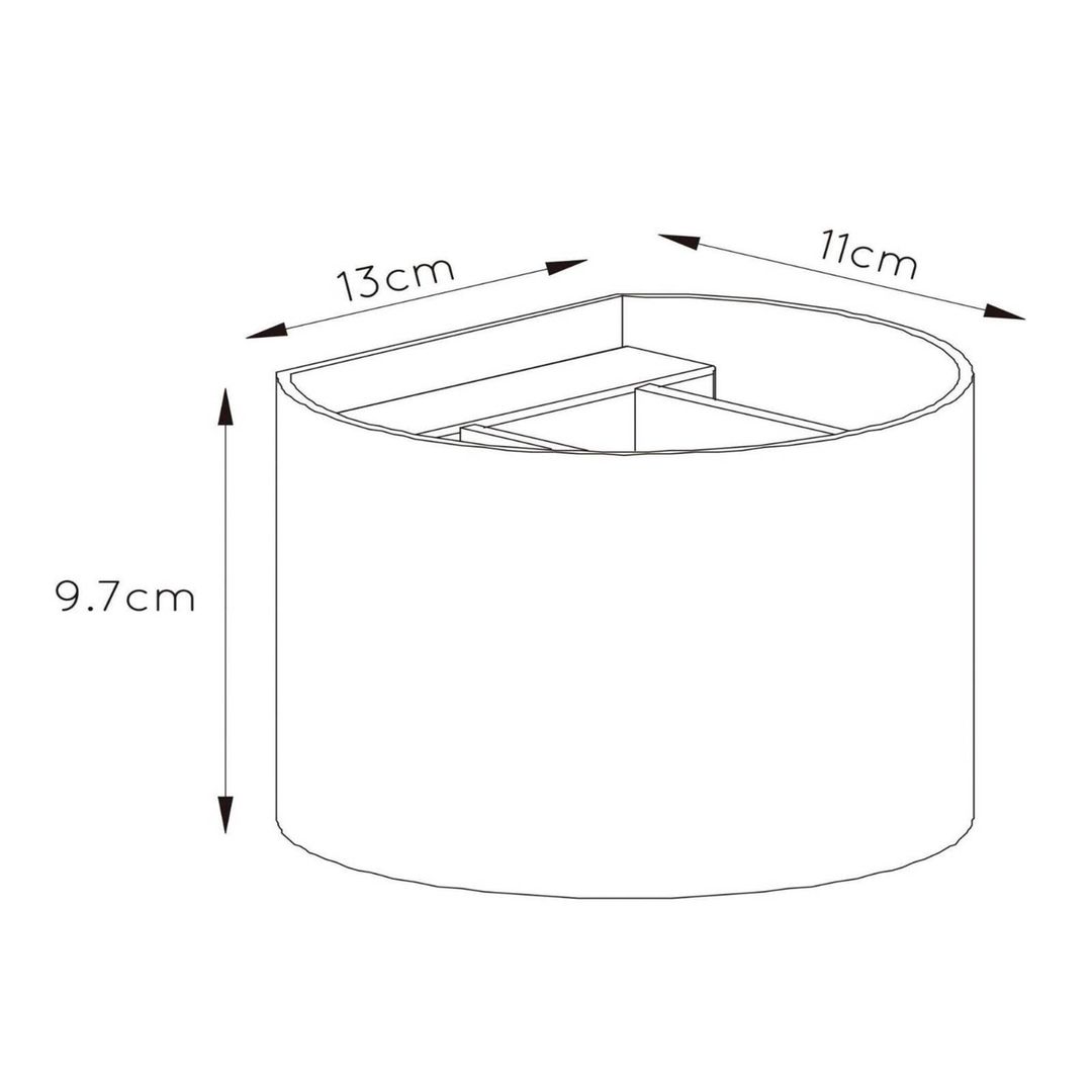 Lucide Xio wall light, round, matt gold - Image 1