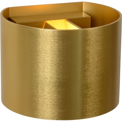 Lucide Xio wall light, round, matt gold - Thumbnail 2