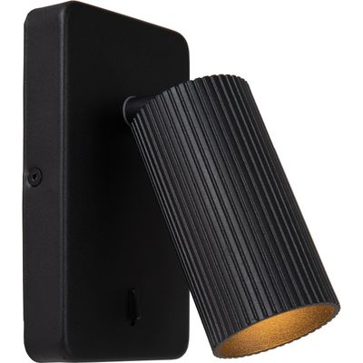Lucide Clubs wall spotlight, 1-bulb, black - Thumbnail 2