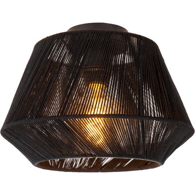 Lucide Jessica ceiling light, black, Ø 30 cm, cotton - Thumbnail 2