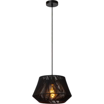 Lucide Jessica pendant light, black, 1-bulb, Ø 30 cm, cotton - Thumbnail 2