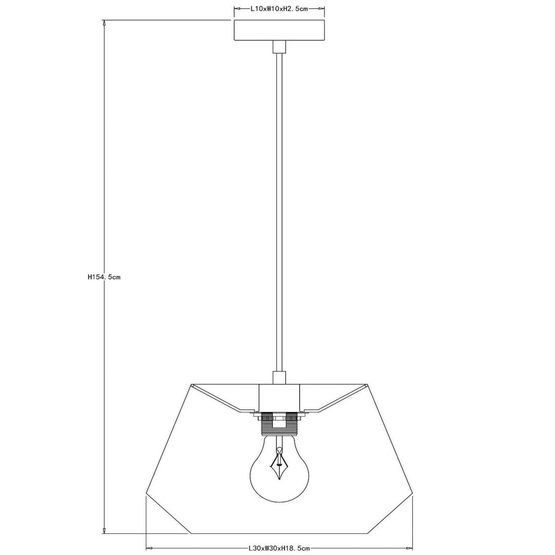 Lucide Jessica pendant light, pink, 1-bulb, Ø 30 cm, cotton - Image 1