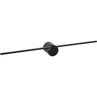 Lucide LED wall light Mizar, 60 cm, black, IP44 - Thumbnail 2