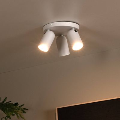 Lucide Punch downlight 3-bulb circular white