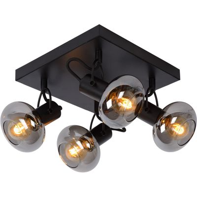 Lucide Madee downlight, black/smoke, 4-bulb - Thumbnail 2