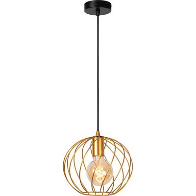 Lucide Danza pendant light, 1-bulb, Ø 25 cm, gold - Thumbnail 2