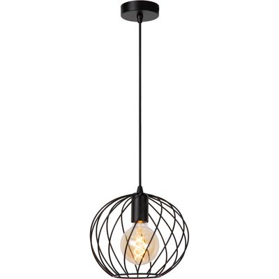 Lucide Danza pendant light, 1-bulb, Ø 25 cm, black - Thumbnail 2