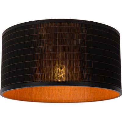 Lucide Tagalog ceiling light made of rattan black/natural - Thumbnail 2
