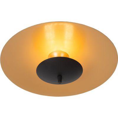 Lucide Vulcan LED ceiling light, black/gold, Ø 35 cm, dimmable - Thumbnail 2
