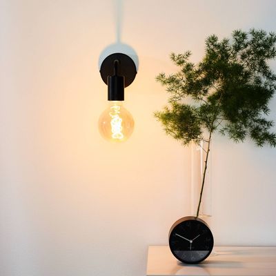 Lucide Scott wall light, black