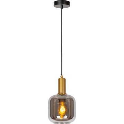 Lucide Joanet pendant light, Ø 16 cm, 1-bulb, glass, black - Thumbnail 2