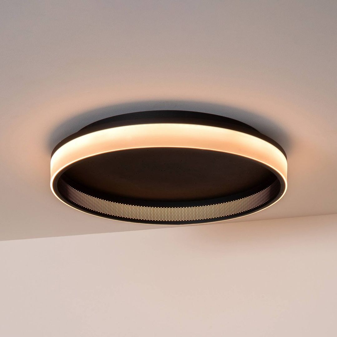 Lucide ESTREJA LED ceiling light, black, Ø 40 cm, CCT, stepdim - Image 1