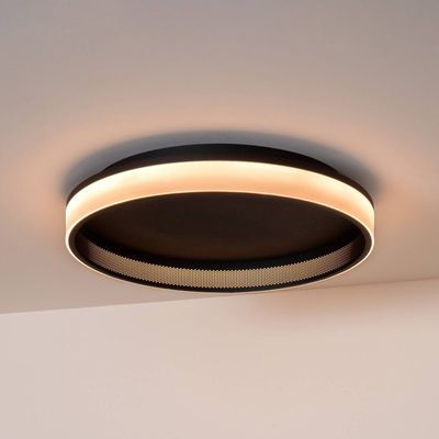 Lucide ESTREJA LED ceiling light, black, Ø 40 cm, CCT, stepdim