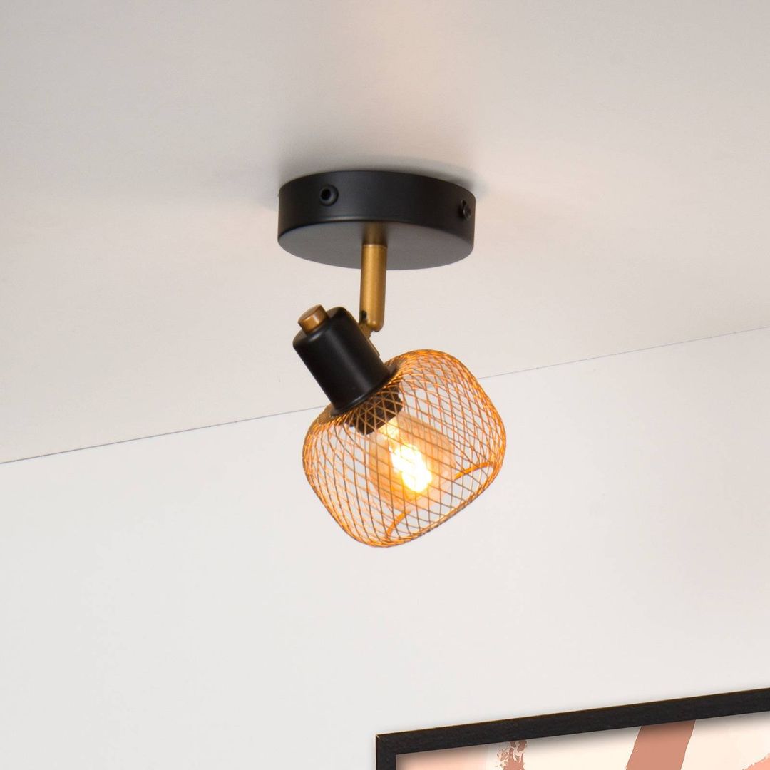 Lucide Maren downlight, 1-bulb, matt gold - Image 1