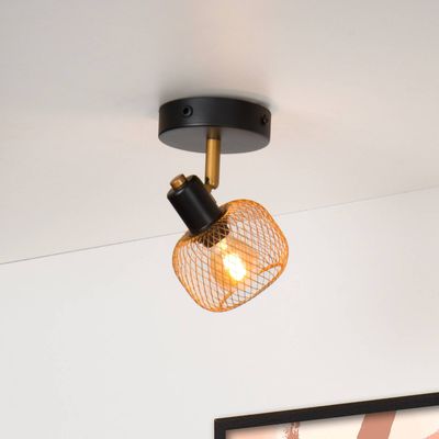 Lucide Maren downlight, 1-bulb, matt gold