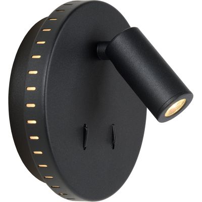 Lucide LED wall light Bentjer 2 light sources black - Thumbnail 2