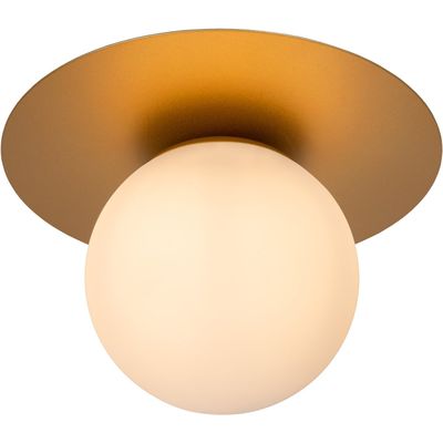Lucide Tricia ceiling light, gold, Ø 25 cm, glass, 1-bulb, E27 - Thumbnail 2