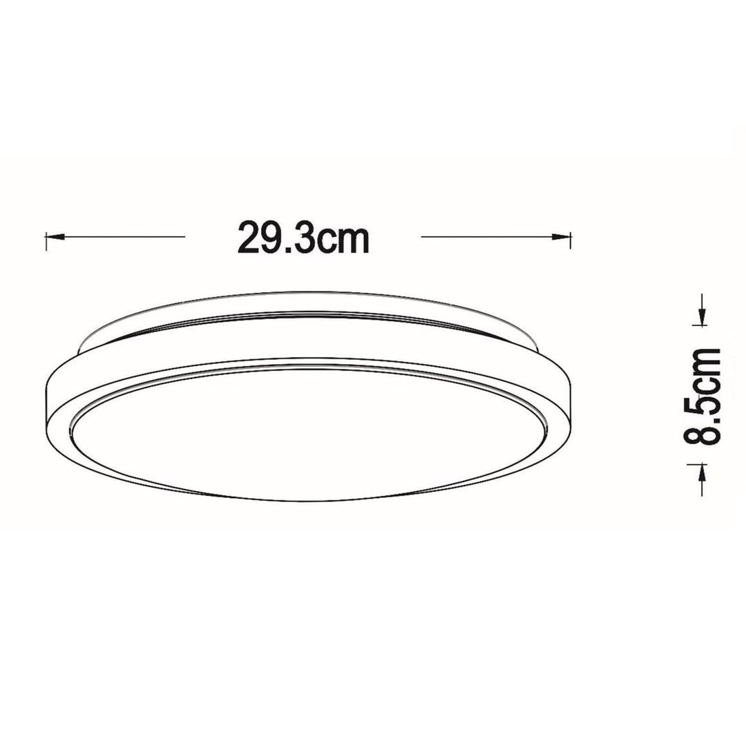 Lucide Dasher LED ceiling light, white, Ø 29.3 cm, 2700 K, IP44 - Image 1