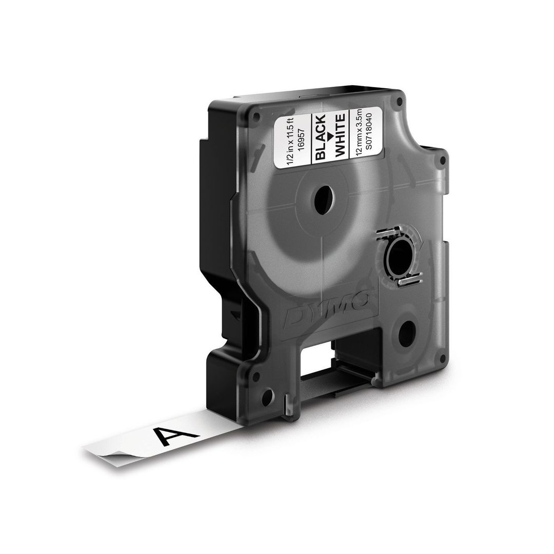 DYMO D1 Durable - Black on White - 12mm - Image 1