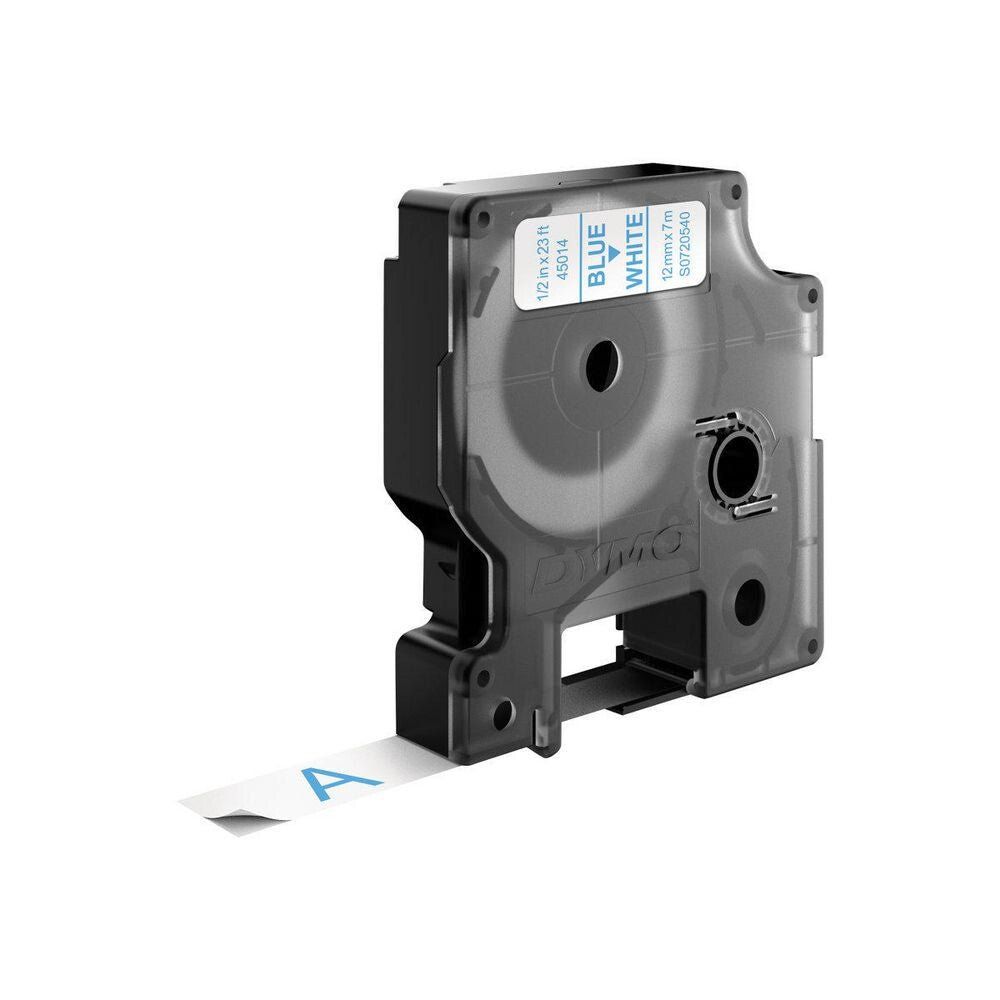 DYMO D1 Standard - Blue on White - 12mm - Image 1