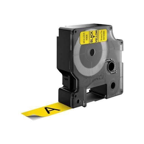 DYMO D1 Standard - Black on Yellow - 19mm - Image 1